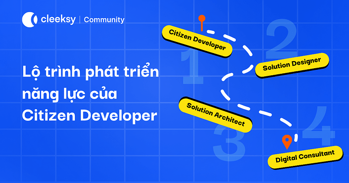 Lộ trình phát triển năng lực Citizen Developer