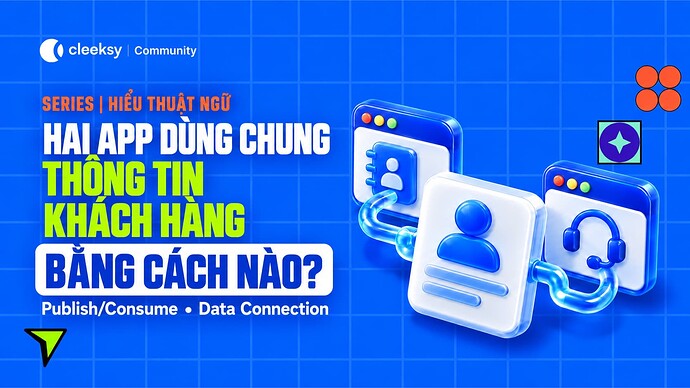 Publish/Consume và Data Connection: Hai app dùng chung thông tin khách hàng bằng cách nào?